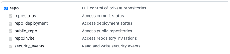 Repo Scope Selection
